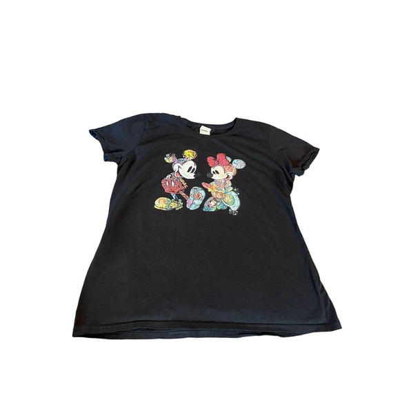 T-shirt Mickey Mouse Rouge Fruit Of The Loom – Taille M Unisexe – Coton 100% (occasion Bon état)
